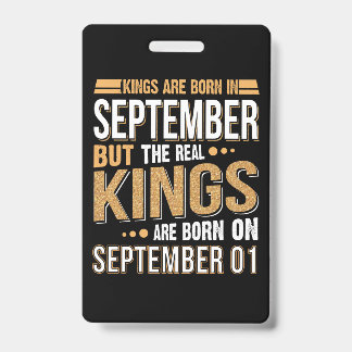 Birthday Gift | Queen Are Born In September Gift ID Badge