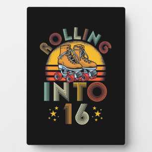 Birthday Gift   Rolling Into 16 Years Old Plaque