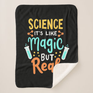 Birthday Gift Science It Is Like Magic Sherpa Blanket