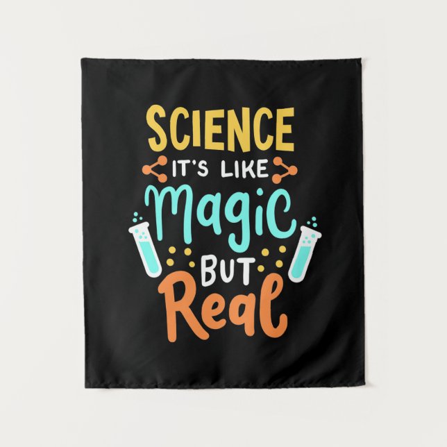 Birthday Gift | Science It Is Like Magic Tapestry (Front)
