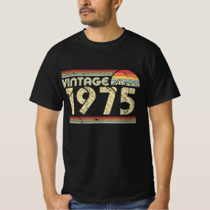 Birthday Gift Shirt Classic Vintage 1975 , Happy B