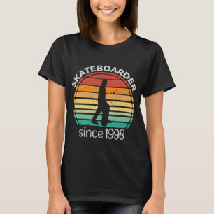 Birthday Gift Skateboarder Born 1998 T-Shirt