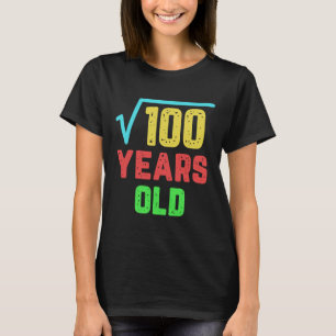 Birthday Gift Square Root Of 100 10 Years Old  T-Shirt