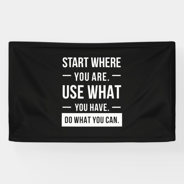 Birthday Gift Start Where You Are Banner (Horizontal)