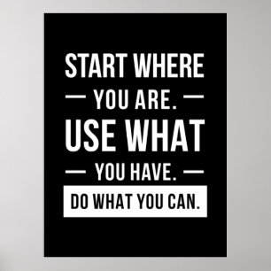 Birthday Gift Start Where You Are Poster
