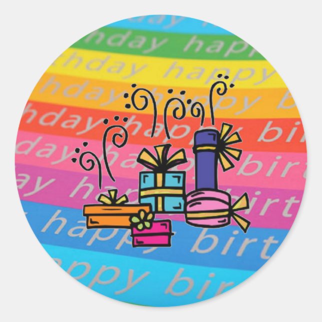 Birthday Gift Sticker (Front)
