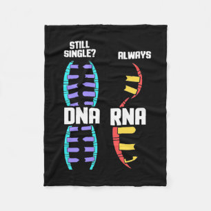 Birthday Gift   Teacher Biologist DNA And RNA Fleece Blanket