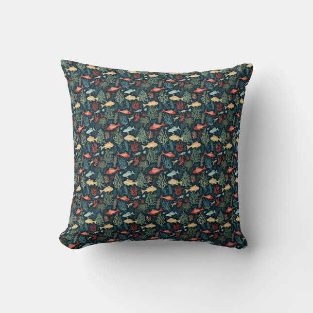 Birthday Gift | The Ocean Doesn’t Rush Cushion (Front)