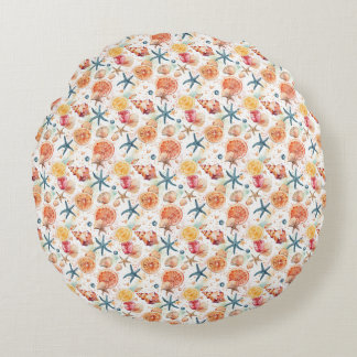 Birthday Gift | The Sea Casts Its Spell Forever Round Cushion