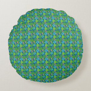 Birthday Gift The Sea Is Life Round Cushion