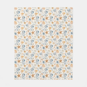 Birthday Gift   The Sea Teaches Patience Fleece Blanket