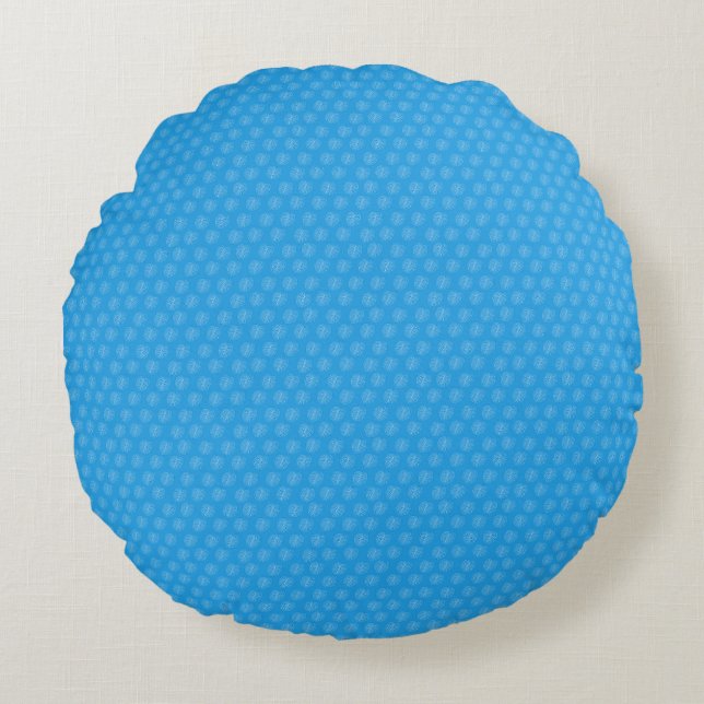 Birthday Gift | Tropical Is A State Of Mind Round Cushion (Front)