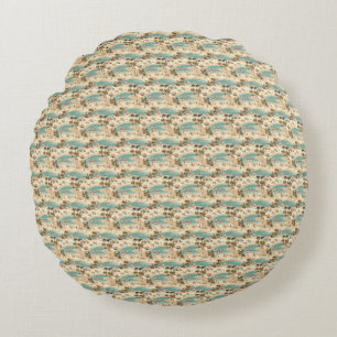 Birthday Gift Tropical Sunshine Warms The Soul Round Cushion