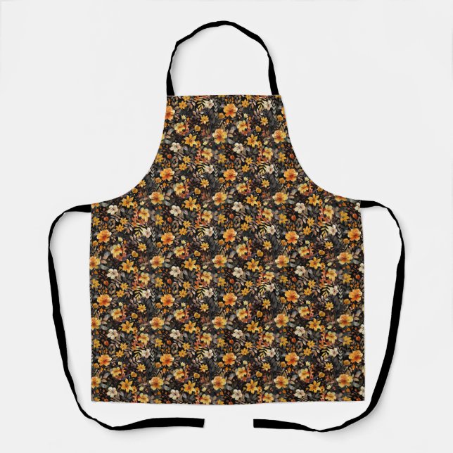 Birthday Gift | Vibrant Floral Apron (Front)