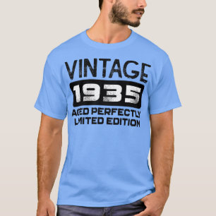 Birthday Gift Vintage 1935 Aged Perfectly T-Shirt