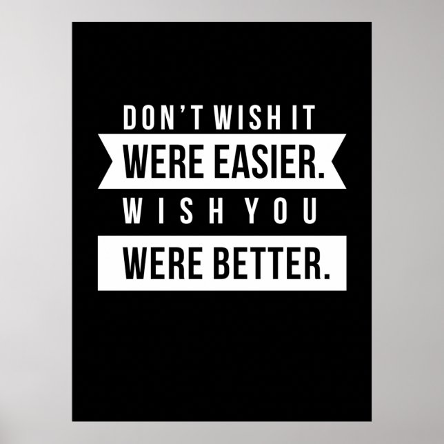 Birthday Gift Wish You Were Better Poster (Front)