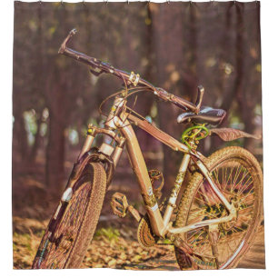 Birthday gifts for bike lovers shower curtain
