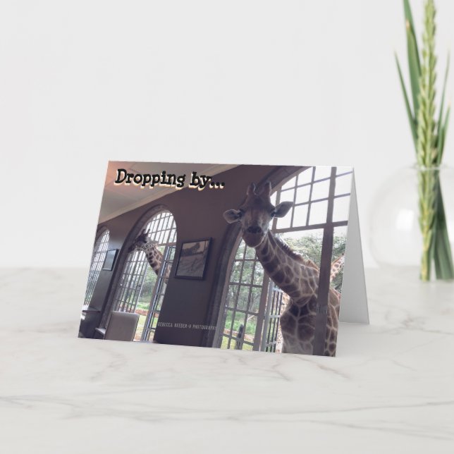 Birthday Giraffes Card (Front)