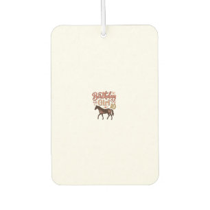 Birthday Girl 10 Horse Floral Vector Design_1 Car Air Freshener