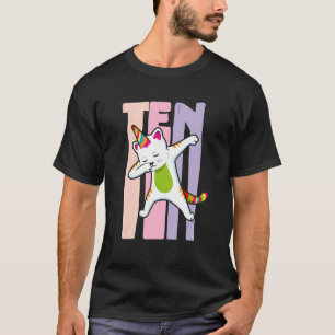 Birthday Girl 10th Birthday Cute Rainbow Unicorn C T-Shirt