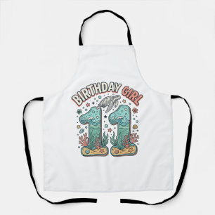 Birthday Girl 11 Sea Turtle Ocean Party Design_1 Apron