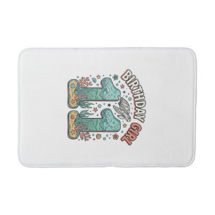 Birthday Girl 11 Sea Turtle Ocean Party Design_1 Bath Mat