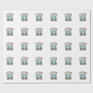 Birthday Girl 11 Sea Turtle Ocean Party Design_1 Wrapping Paper