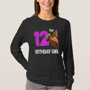 Birthday Girl 12 Riding Rider Horse Love Party T-Shirt