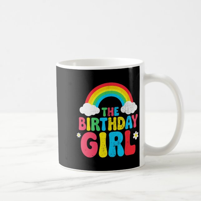 Birthday Girl 2nd 3rd 4th 5th 6th 7th 8th 9th Girl Coffee Mug (Right)