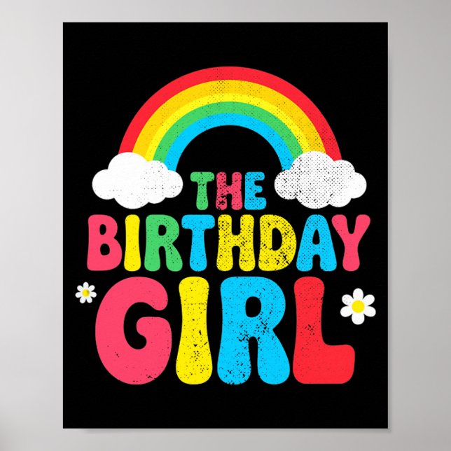 Birthday Girl 2nd 3rd 4th 5th 6th 7th 8th 9th Girl Poster (Front)