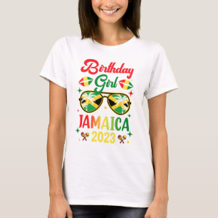 Birthday Girl 30th 20th Jamaica Vacation Party 202 T-Shirt