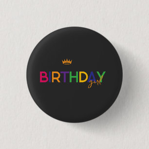 Birthday Girl 3 Cm Round Badge
