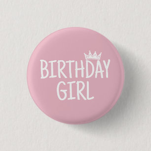Birthday Girl 3 Cm Round Badge
