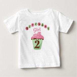 Birthday Girl Age 2 Baby T-Shirt