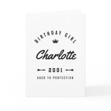 Birthday Girl Aged To Perfection Nostalgic