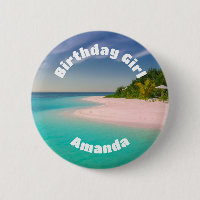 Birthday Girl Aquamarine Ocean Tropical Beach