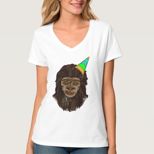 Birthday Girl Bigfoot  T-Shirt (Front)
