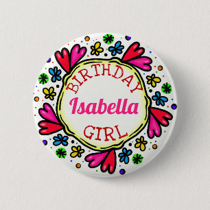Birthday Girl Button
