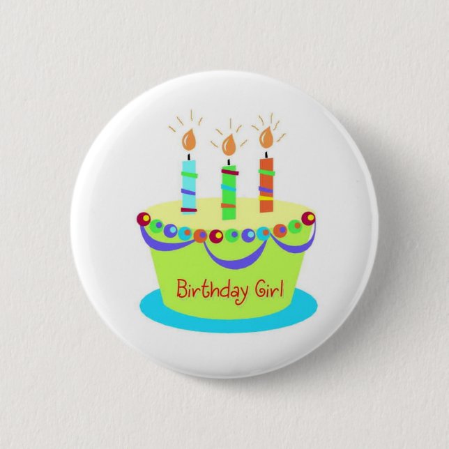 Birthday Girl Button (Front)