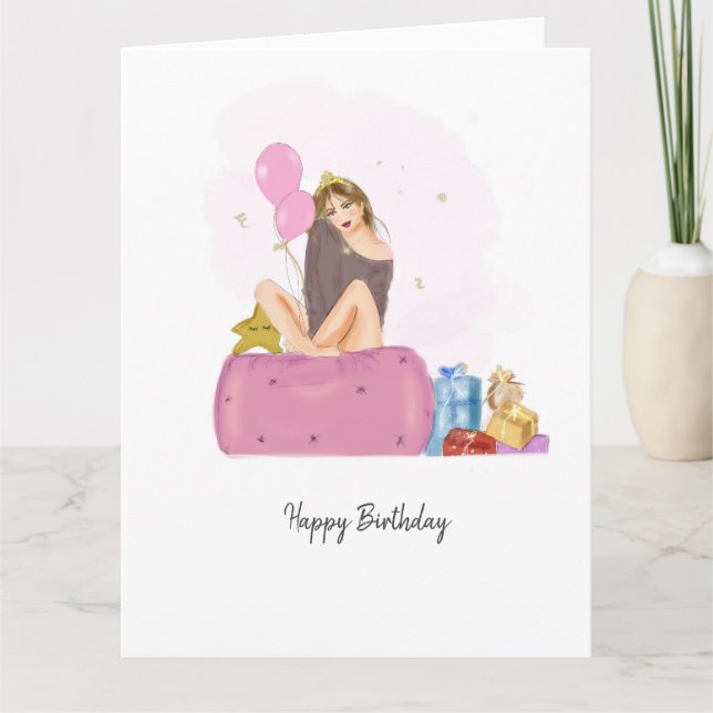 birthday girl card (Front)