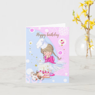 Birthday girl card