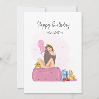 birthday girl card