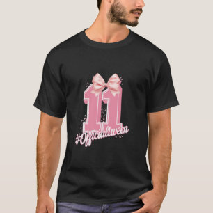 Birthday Girl Coquette Bow 11 Year Old Men Women P T-Shirt