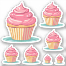 Birthday Girl Cute Pink Cupcakes