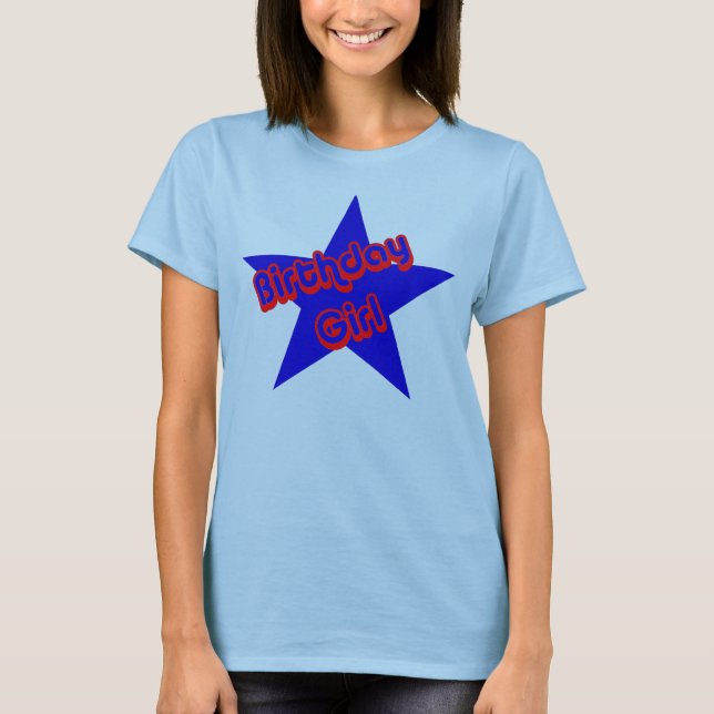 Birthday Girl Design Cute  T-Shirt (Front)
