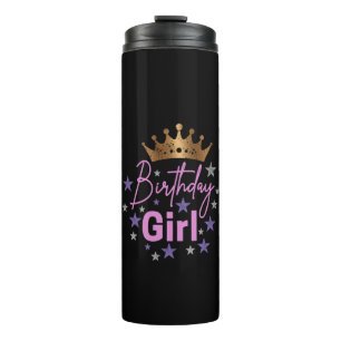 Birthday girl gift for birthday children thermal tumbler