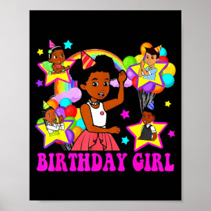 Birthday girl gracie pink doll family decorationsB Poster