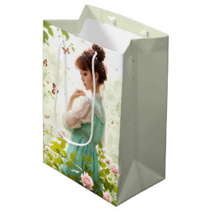 Birthday Girl In Summer Garden Medium Gift Bag