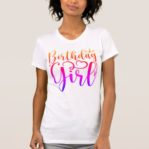 Birthday girl lady t-shirt 