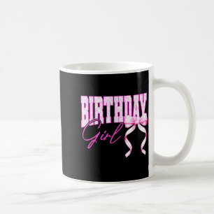 Birthday Girl Nk Toile Coquette Bow Birthday Party Coffee Mug